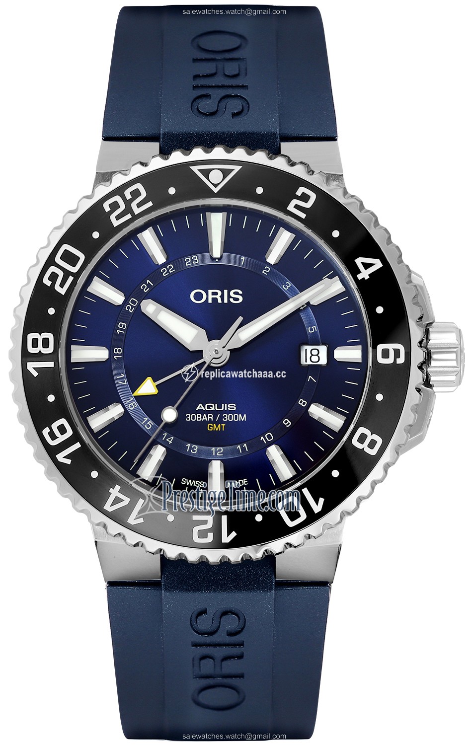 01 798 7754 4135-07 4 24 65EB Oris Aquis GMT Date 43.5mm Mens Watch 01 798 7754 4135-07 4 24 65EB Oris Aquis GMT Date 43.5mm Mens Watch